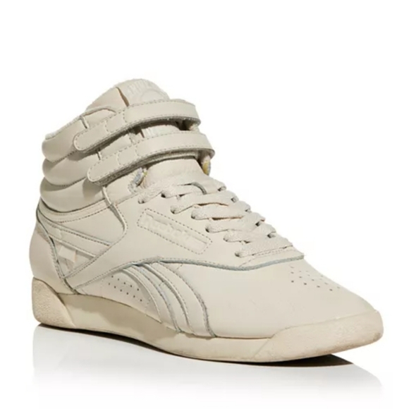 Anine Bing X Reebok Cream Retro Velcro High-Top Sneakers - Picture 1 of 8